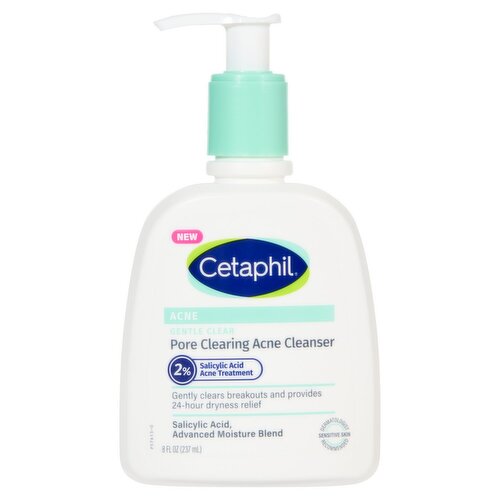 Cetaphil Gentle Clear Pore Clearing Acne Cleanser, 8 fl oz