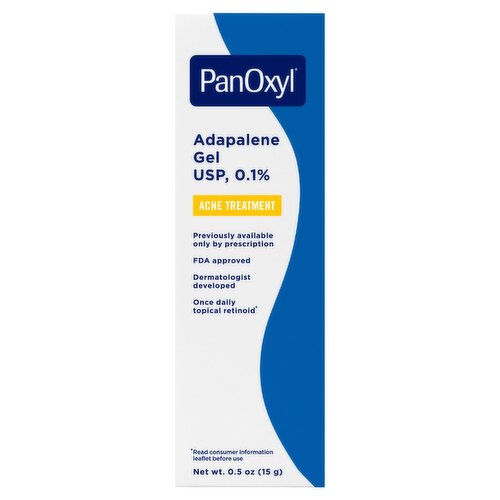 PanOxyl Adapalene Gel USP, 0.1% Acne Treatment, 0.5 oz