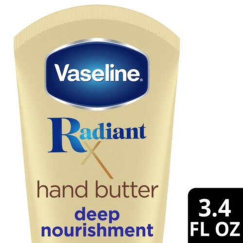 Vaseline Radiant X Deep Nourishment Hand Butter, 3.4 fl oz