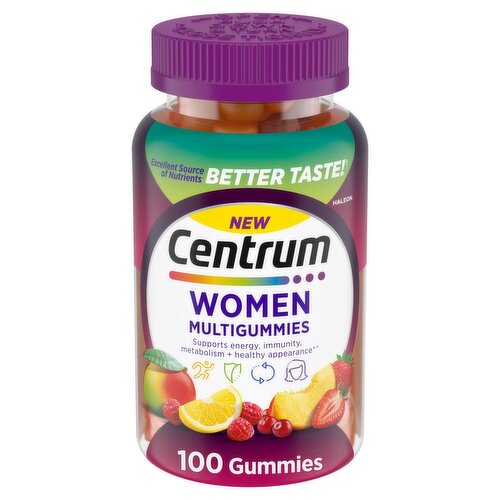 Centrum MultiGummies Gummy Multivitamin for Women, Multivitamin/Multimineral Supplement - 100 Count