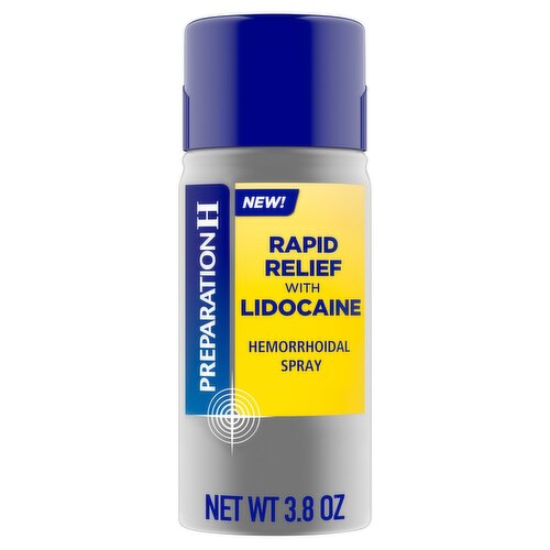 Preparation H Rapid Relief with Lidocaine Hemorrhoidal Spray, 3.8 oz