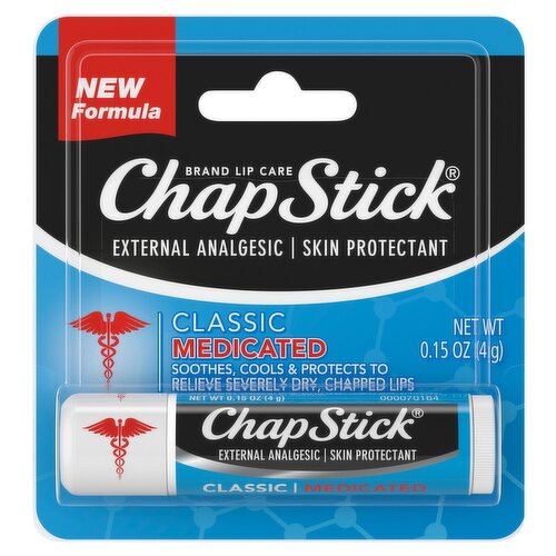 ChapStick Classic Medicated Lip Balm, 0.15 oz