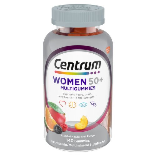 Centrum Assorted Natural Fruit Flavors Women 50+ Multivitamin/Multimineral Supplement, 140 count