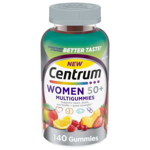 Centrum Assorted Natural Fruit Flavors Women 50+ Multivitamin/Multimineral Supplement, 140 count
