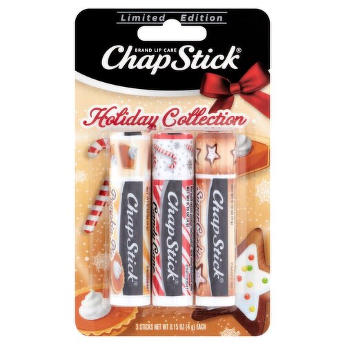 ChapStick Holiday Collection Lip Balm Limited Edition, 0.15 oz, 3 count