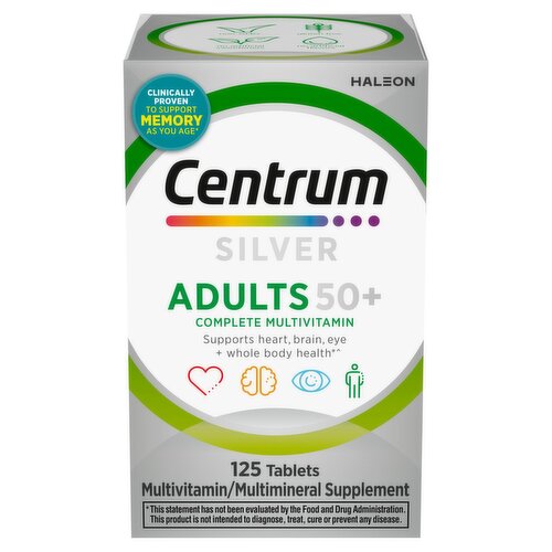Centrum Silver Multivitamin for Adults 50 Plus, Multivitamin/Multimineral Supplement - 125 Count