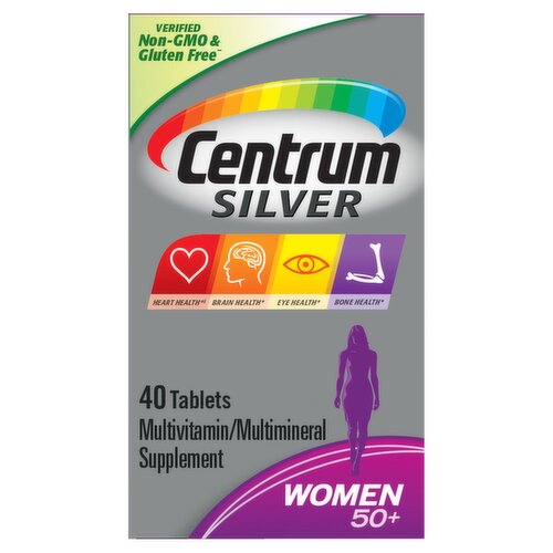 Centrum Silver Multivitamin for Women 50 Plus, Multivitamin/Multimineral Supplement - 40 Count