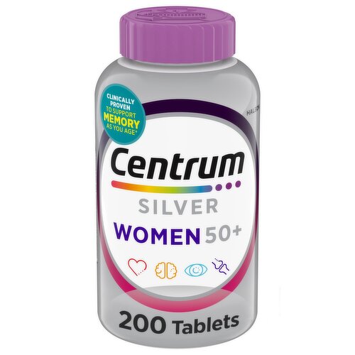 Centrum Silver Women 50+ Complete Multivitamin/Multimineral Supplement, 200 count