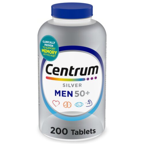 Centrum Silver Men 50+ Complete Multivitamin/Multimineral Supplement, 200 count