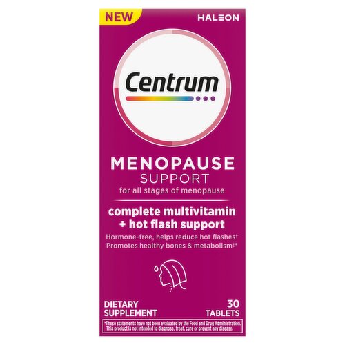 Centrum Menopause Support Dietary Supplement, 30 count