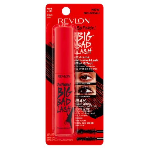 Revlon So Fierce! 761 Black Big Bad Lash Mascara, 0.34 fl oz