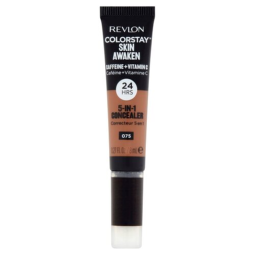 Revlon ColorStay Skin Awaken 075 Hazelnut 5-in-1 Concealer, 0.27 fl oz