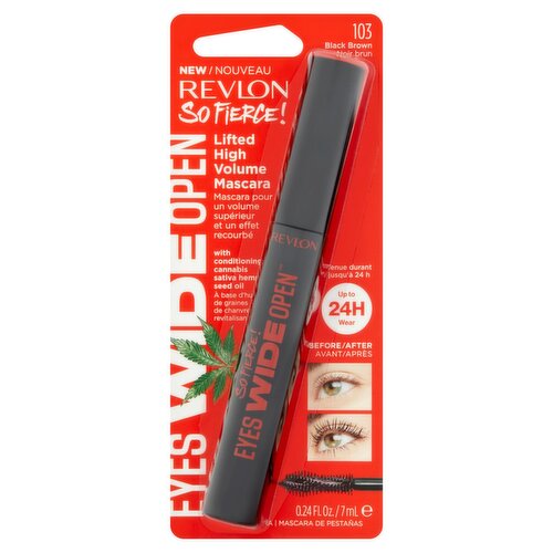 Revlon So Fierce! 103 Black Brown Lifted High Volume Mascara, 0.24 fl oz