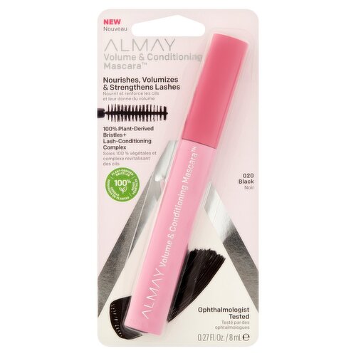 Almay 020 Black Volume & Conditioning Mascara, 0.27 fl oz