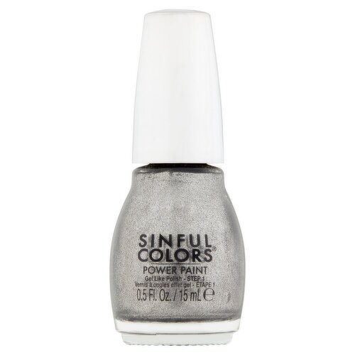 SinfulColors Power Paint Step 1 Diamond On My Neck 2649 Nail Color, 0.5 fl oz