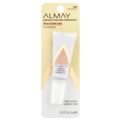 Almay 020 Light Medium Ageless Hydrating Concealer, 0.37 fl oz