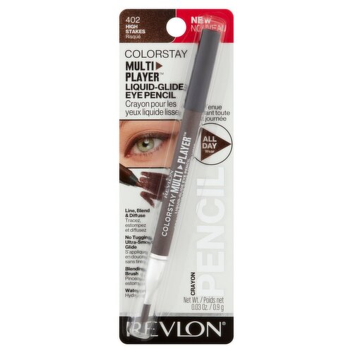 Revlon ColorStay 402 High Stakes MultiPlayer Liquid-Glide Eye Pencil Crayon, 0.03 oz