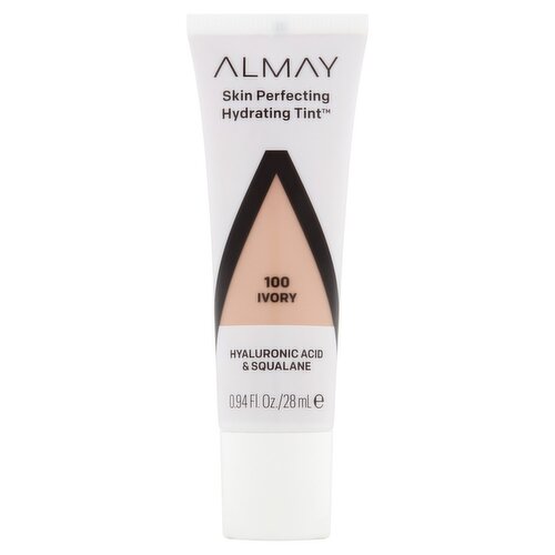 Almay Skin Perfecting Hydrating Tint 100 Ivory Foundation, 0.94 fl oz