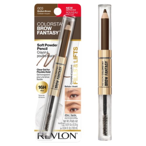 Revlon ColorStay 003 Medium Brown Brow Fantasy Soft Powder Pencil