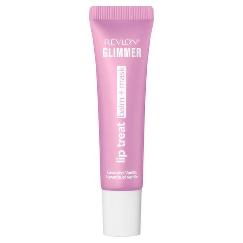 Revlon Glimmer 004 Lavender Vanilla Lip Treat Balm + Mask, 0.4 fl oz