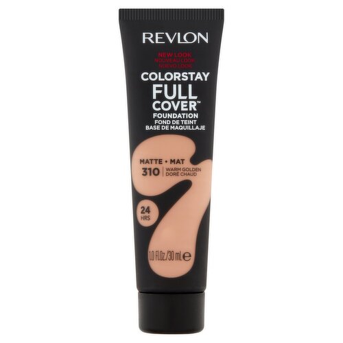 Revlon ColorStay Full Cover Matte 310 Warm Golden Foundation, 1.0 fl oz