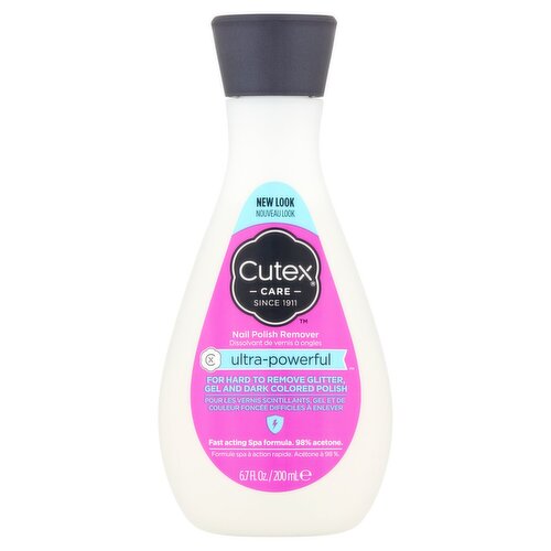 Cutex Care Ultra-Powerful Nail Polish Remover, 6.7 fl oz