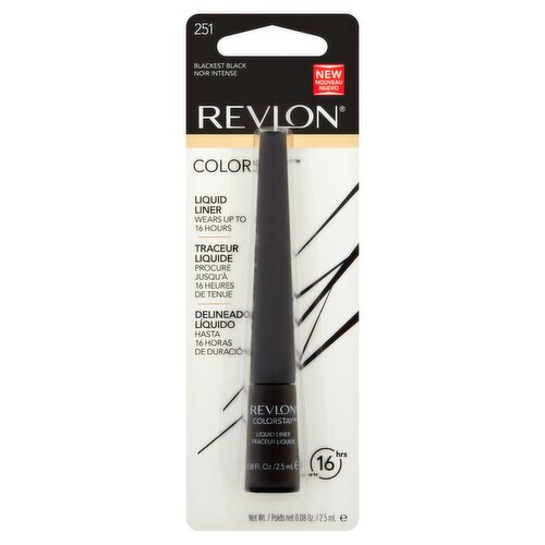 Revlon ColorStay 251 Blackest Black Liquid Liner, 0.08 oz