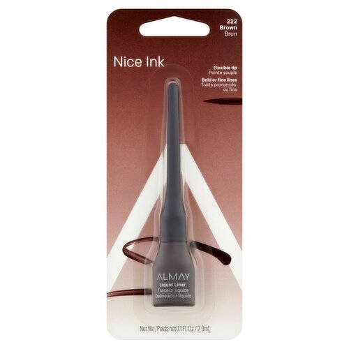 Almay 222 Brown Nice Ink Liquid Eyeliner, 0.1 fl oz