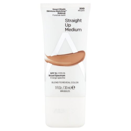 Almay Smart Shade 300 Moyen Broad Spectrum Skintone Matching Makeup, SPF 15, 1 fl oz