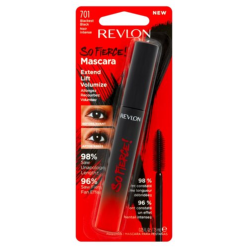 Revlon So Fierce! 701 Blackest Black Mascara, 0.25 fl oz