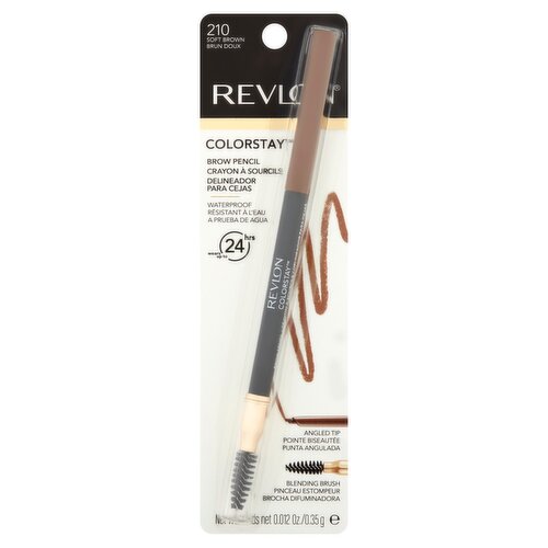 Revlon ColorStay 210 Soft Brown Brow Pencil, 0.012 oz