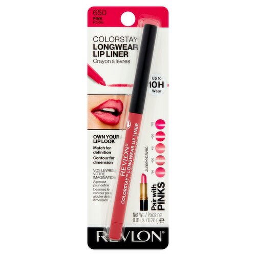 Revlon Colorstay 650 Pink Longwear Lip Liner, 0.28 oz