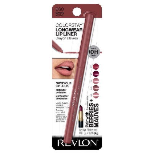 Revlon ColorStay 660 Mauve Longwear Lip Liner, 0.01 oz