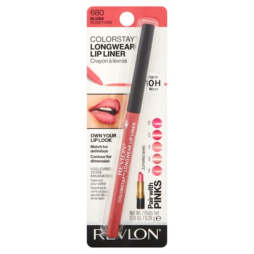 Revlon ColorStay 680 Blush Longwear Lip Liner, 0.01 oz