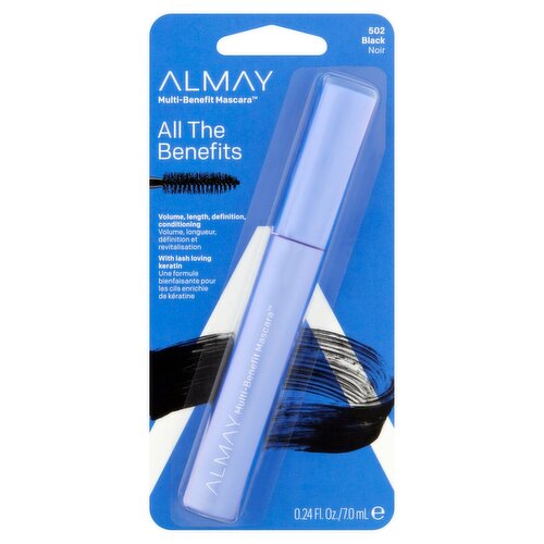 Almay 502 Black Multi-Benefit Mascara, 0.24 fl oz