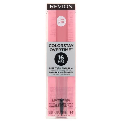 Revlon ColorStay Overtime 080 Keep Blushing Lipcolor and Topcoat