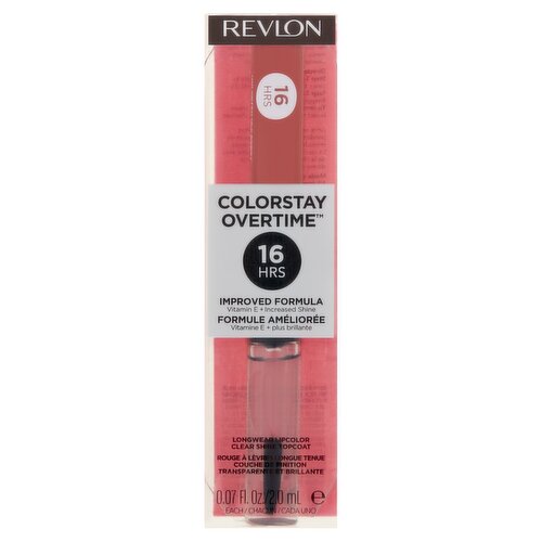 Revlon ColorStay Overtime 220 Unlimited Mulberry Lipcolor and Topcoat