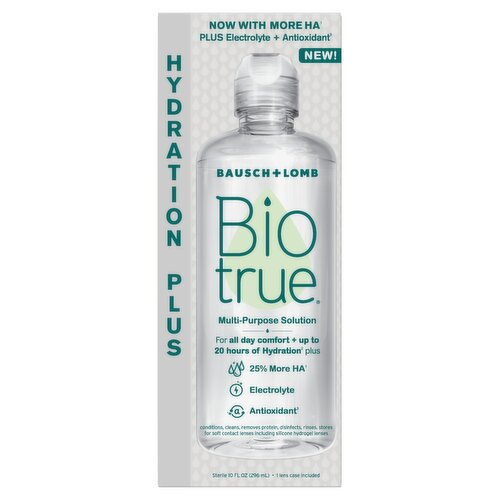 Bausch + Lomb Biotrue Hydration Plus Multi-Purpose Solution, 10 fl oz