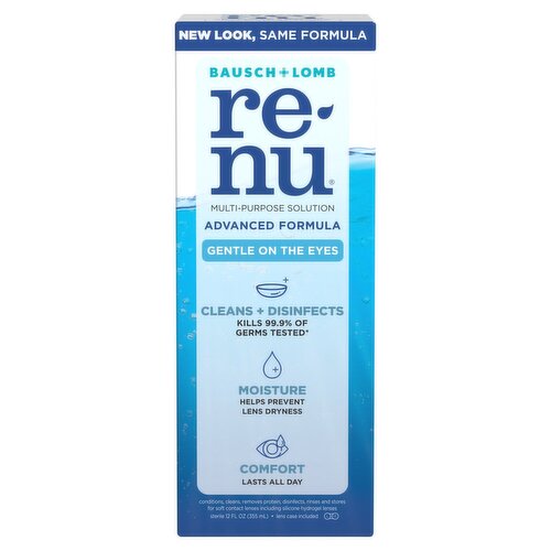 Bausch + Lomb Renu Advanced Formula Multi-Purpose Solution, 12 fl oz