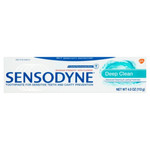 Sensodyne Deep Clean Toothpaste, 4.0 oz - ShopRite