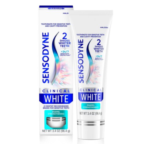 Sensodyne Clinical White Enamel Strengthening Toothpaste, 3.4 oz