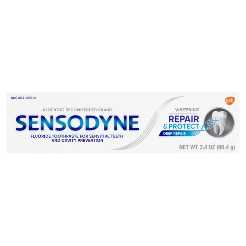 Sensodyne Repair & Protect Whitening Fluoride Toothpaste, 3.4 oz
