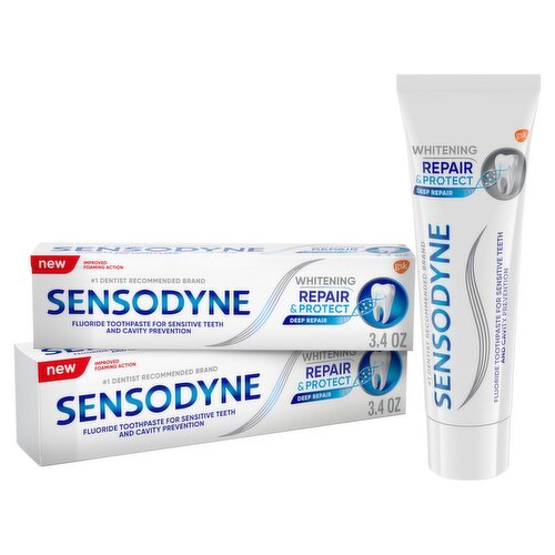 Gsk Sensodyne Deep Repair and Protect Whitening Toothpaste Value Pack, 3.4 oz, 2 count