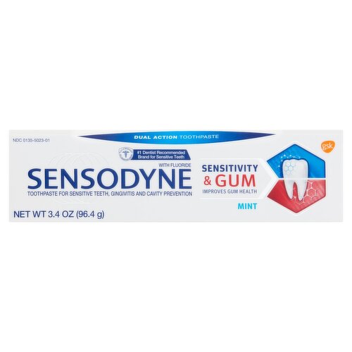 Sensodyne Sensitivity & Gum Mint Toothpaste, 3.4 oz