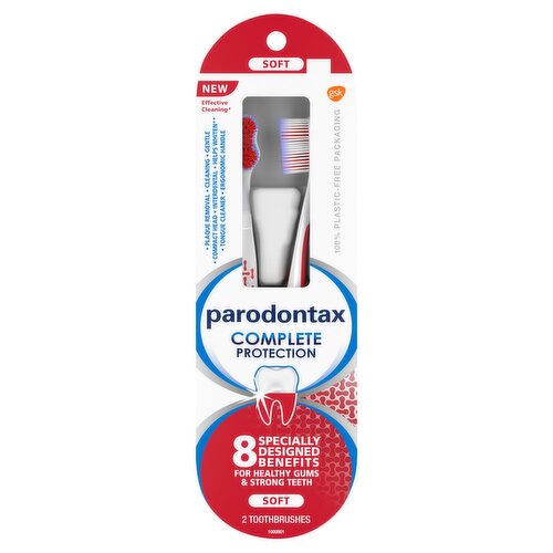 Parodontax Complete Protection Soft Toothbrushes, 2 count