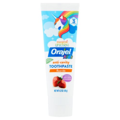 Orajel Mixed Berry Anticavity Fluoride Toothpaste, 4.2 oz