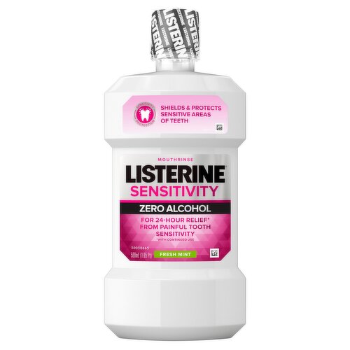 Listerine Sensitivity Zero Alcohol Fresh Mint Mouthrinse, 1.05 pt