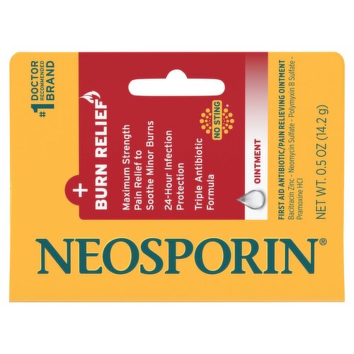 Neosporin + Burn Pain Relief Ointment, 0.5 oz