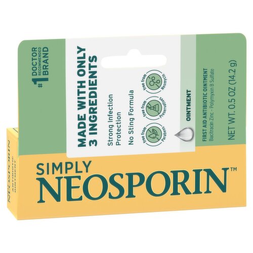 Simply Neosporin First Aid Antibiotic Ointment, 0.5 oz