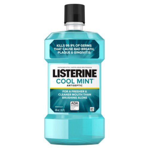 Listerine Cool Mint Antiseptic Mouthwash, 1.05 pt